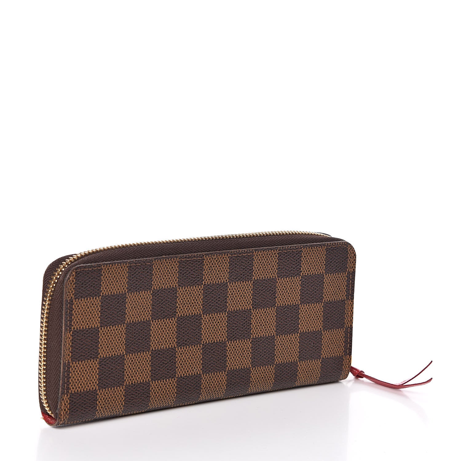 Louis Vuitton Damier Ebene Clemence Wallet Cherry 3 of 7
