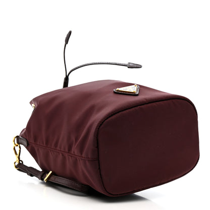 Prada Nylon Vela Drawstring Wristlet Pouch Bordeaux 4 of 10