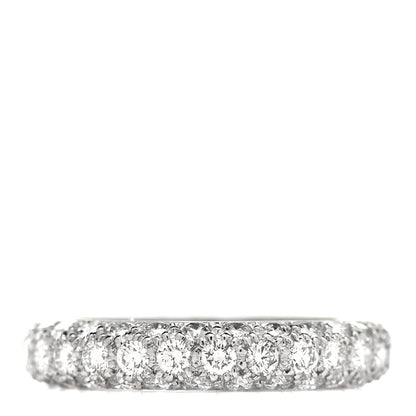 Tiffany Platinum Diamond Etoile Three-Row Band Ring 49 4.75 1 of 4