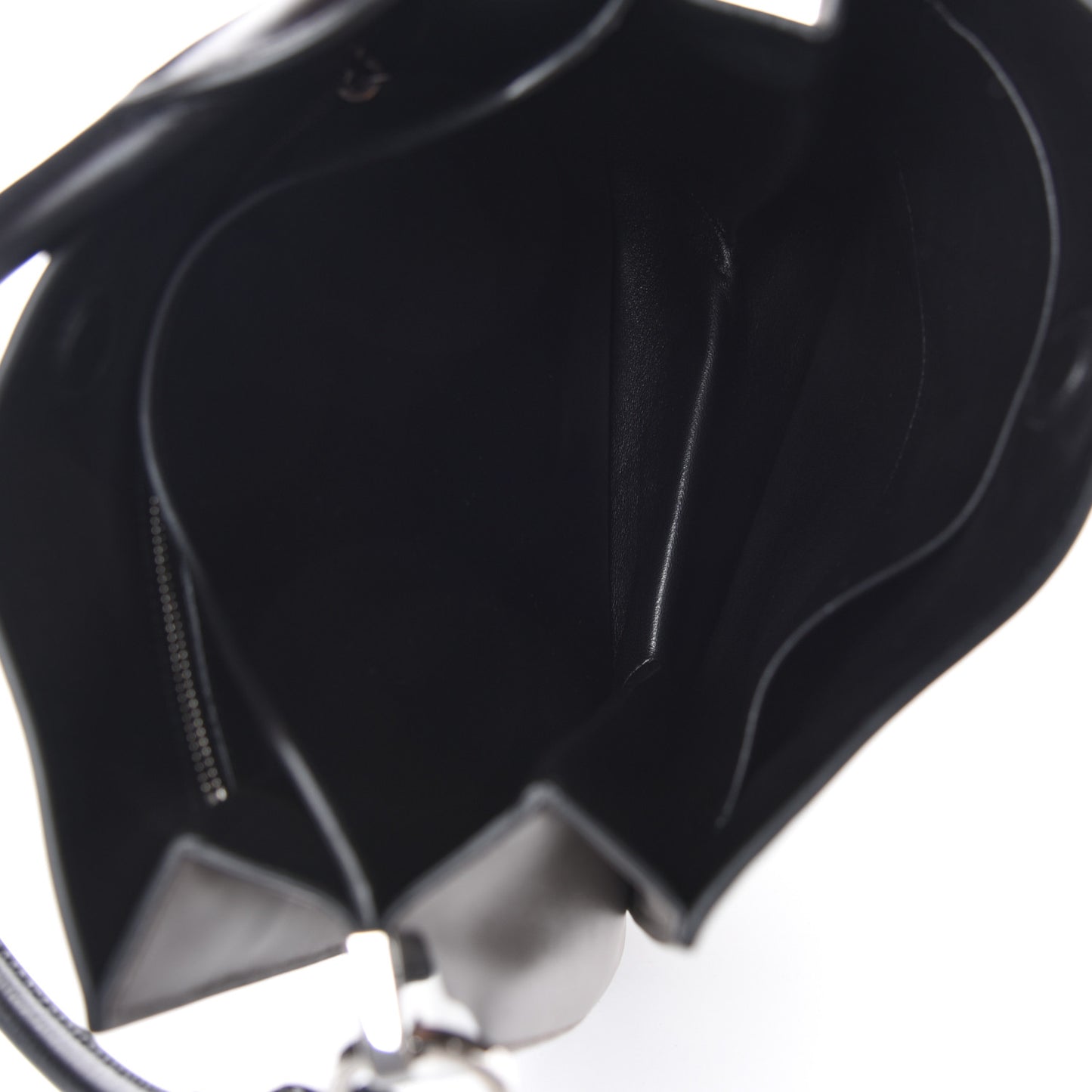 City Calfskin Small Margit Bag Argilla Black