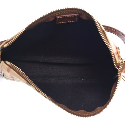 Burberry Haymarket Check Pochette Chocolate 5 of 7