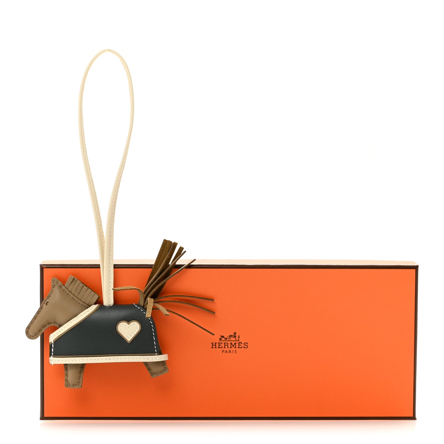 Milo Lambskin Grigri Rodeo Robeo Coeur Bag Charm PM Beige Marfa Craie Vert Mangrove