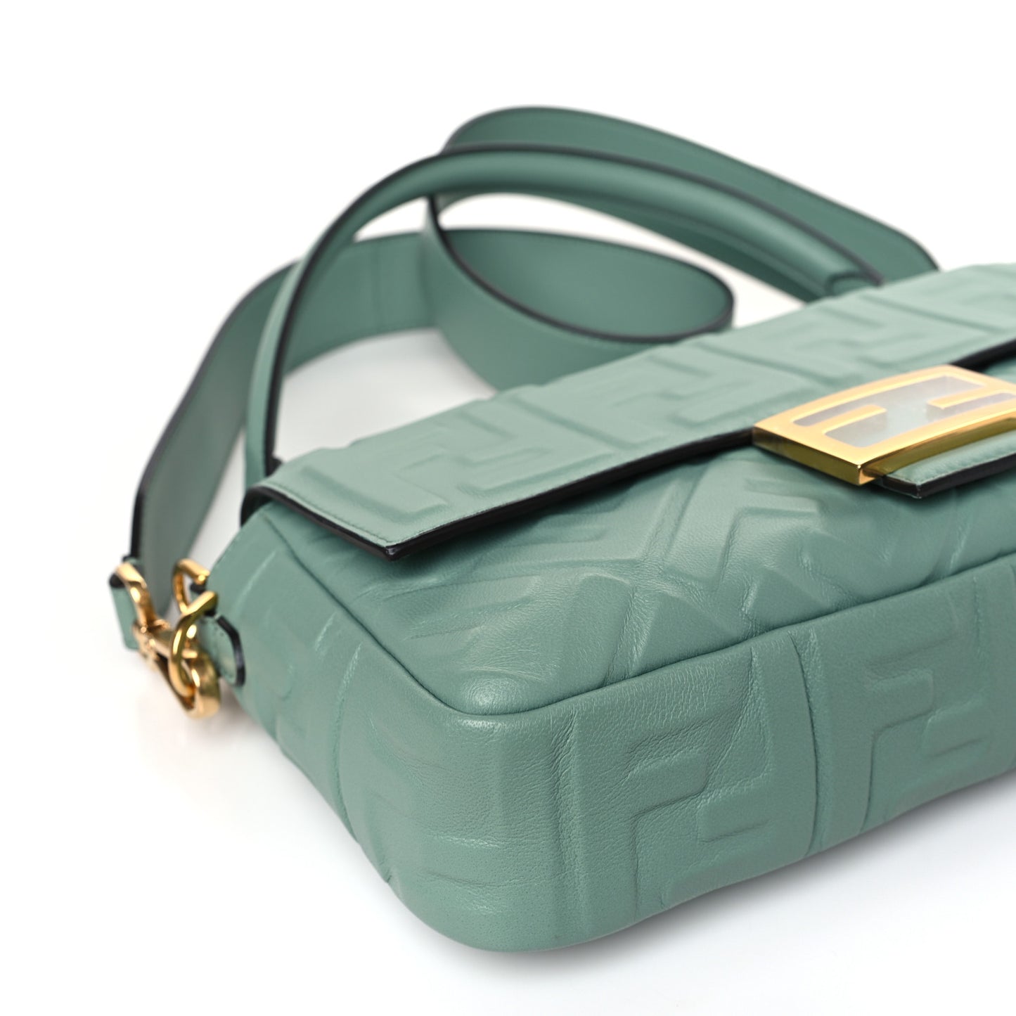 Nappa FF 1974 Embossed Baguette Menta