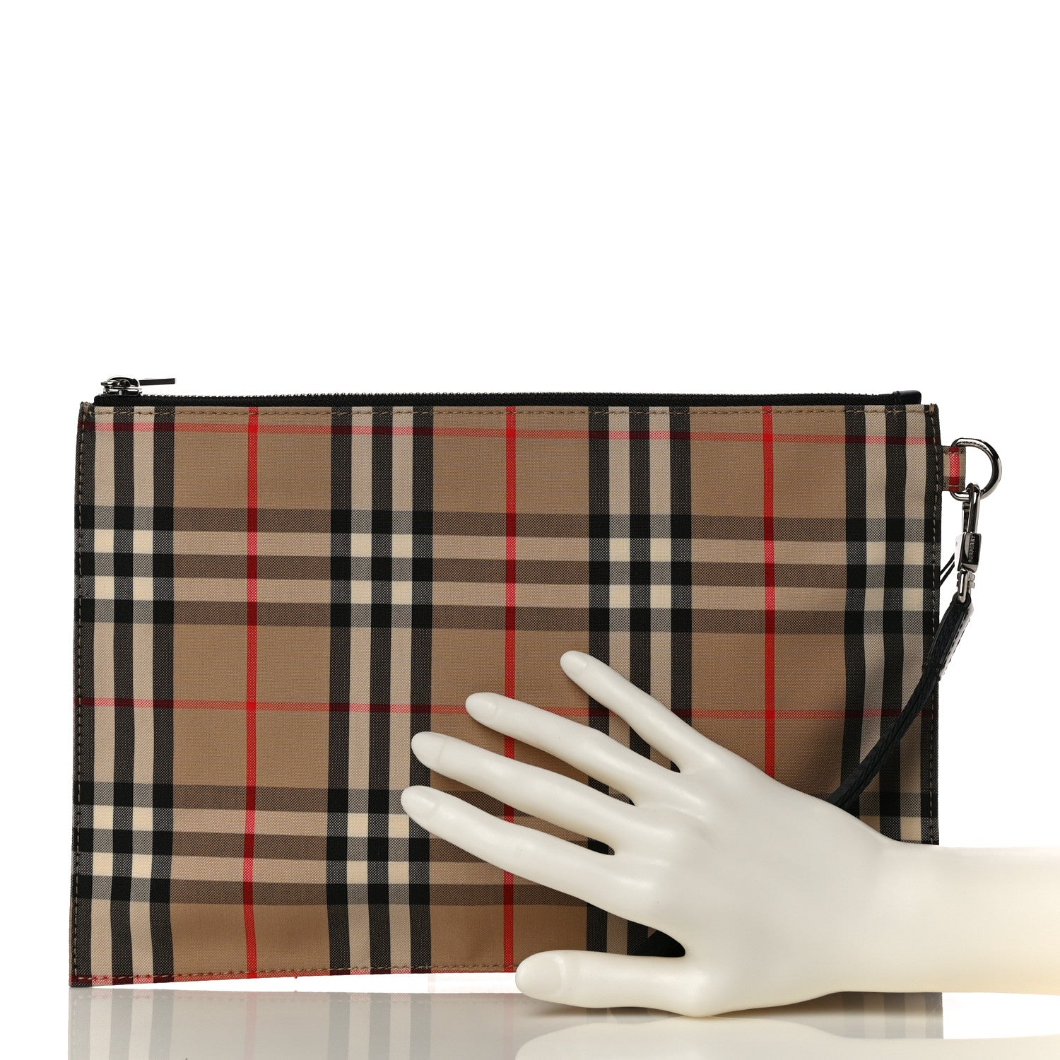Burberry Vintage Check Zip Pouch Black 2 of 10