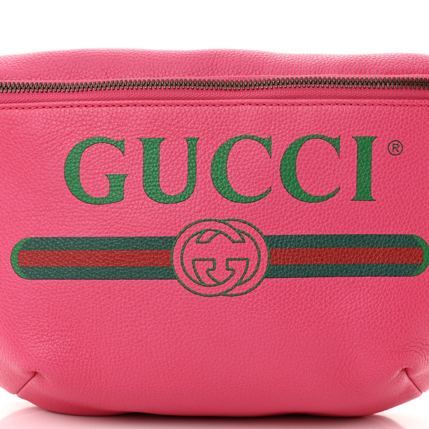 Gucci Grained Calfskin Logo Belt Bag Pink 8 of 11
