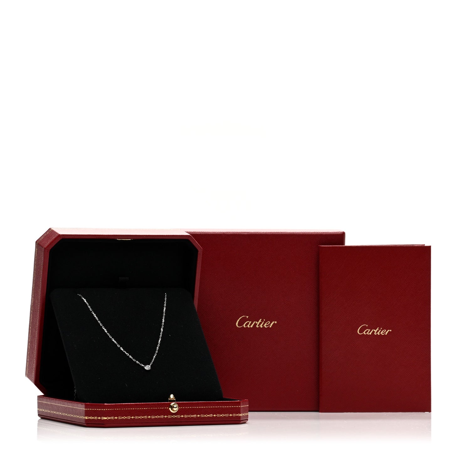 18K White Gold Diamond SM D'Amour Pendant Necklace