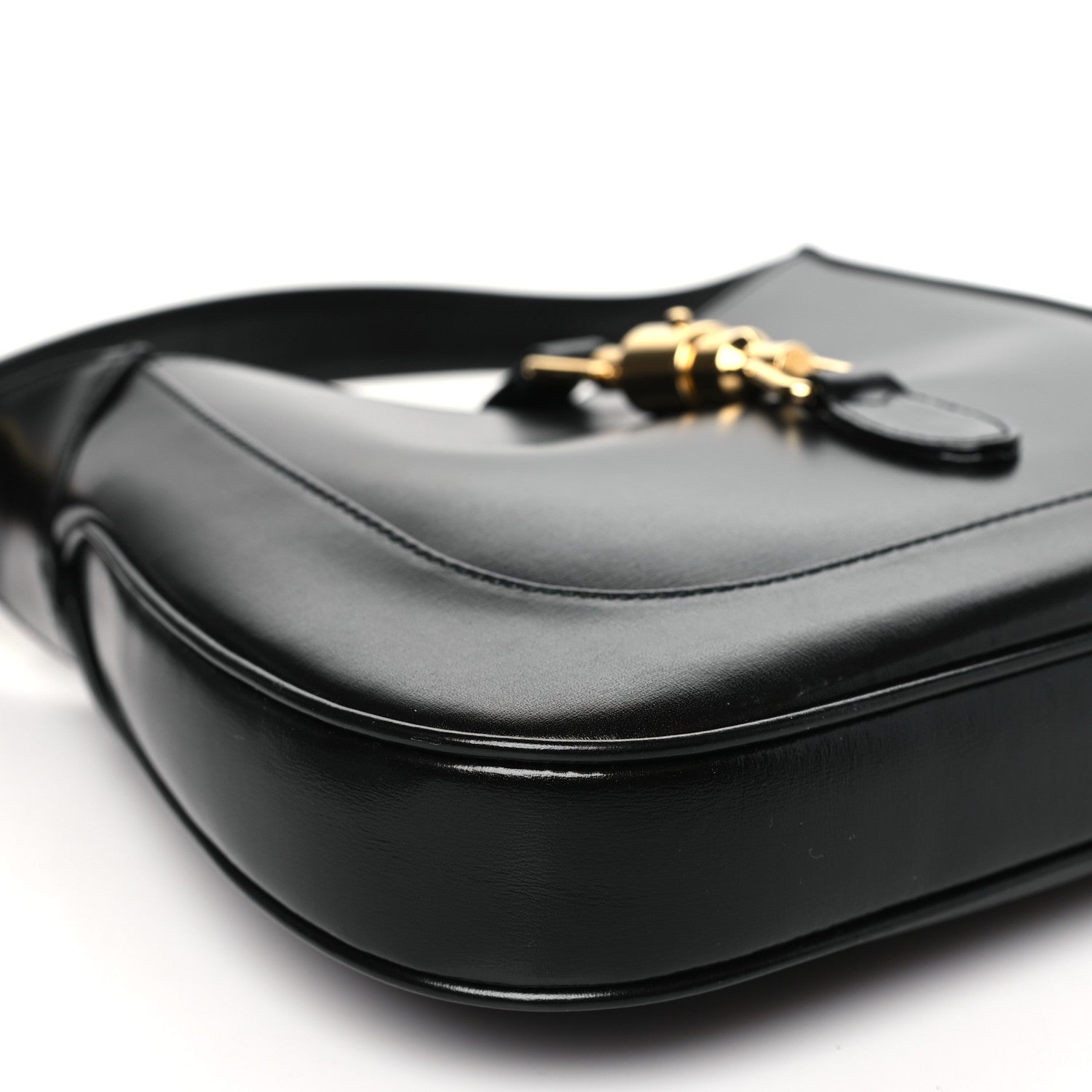 Gucci Boarded Dyana Lux Calfskin Small Jackie 1961 Hobo Black 9 of 10