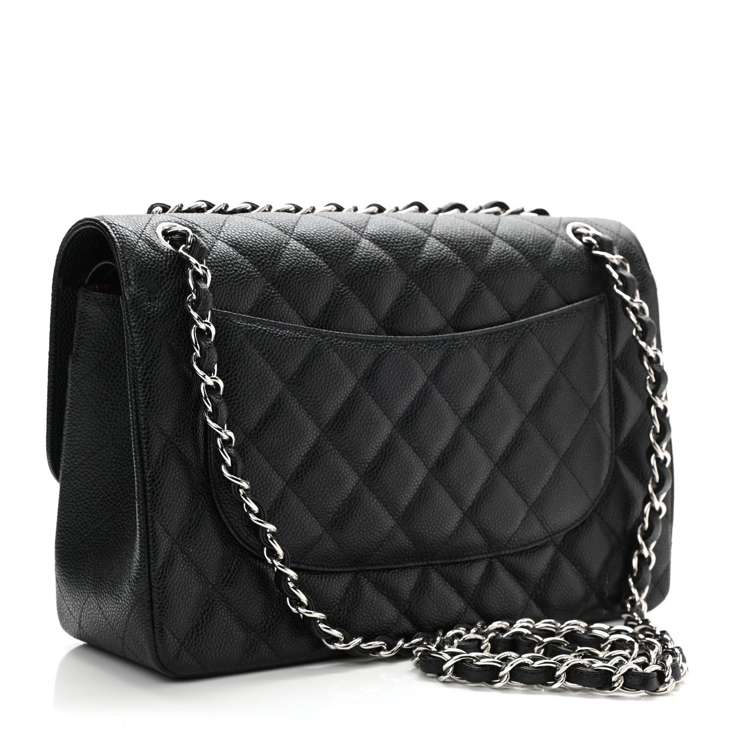 Chanel Caviar Quilted Jumbo Double Flap Black 3 of 11