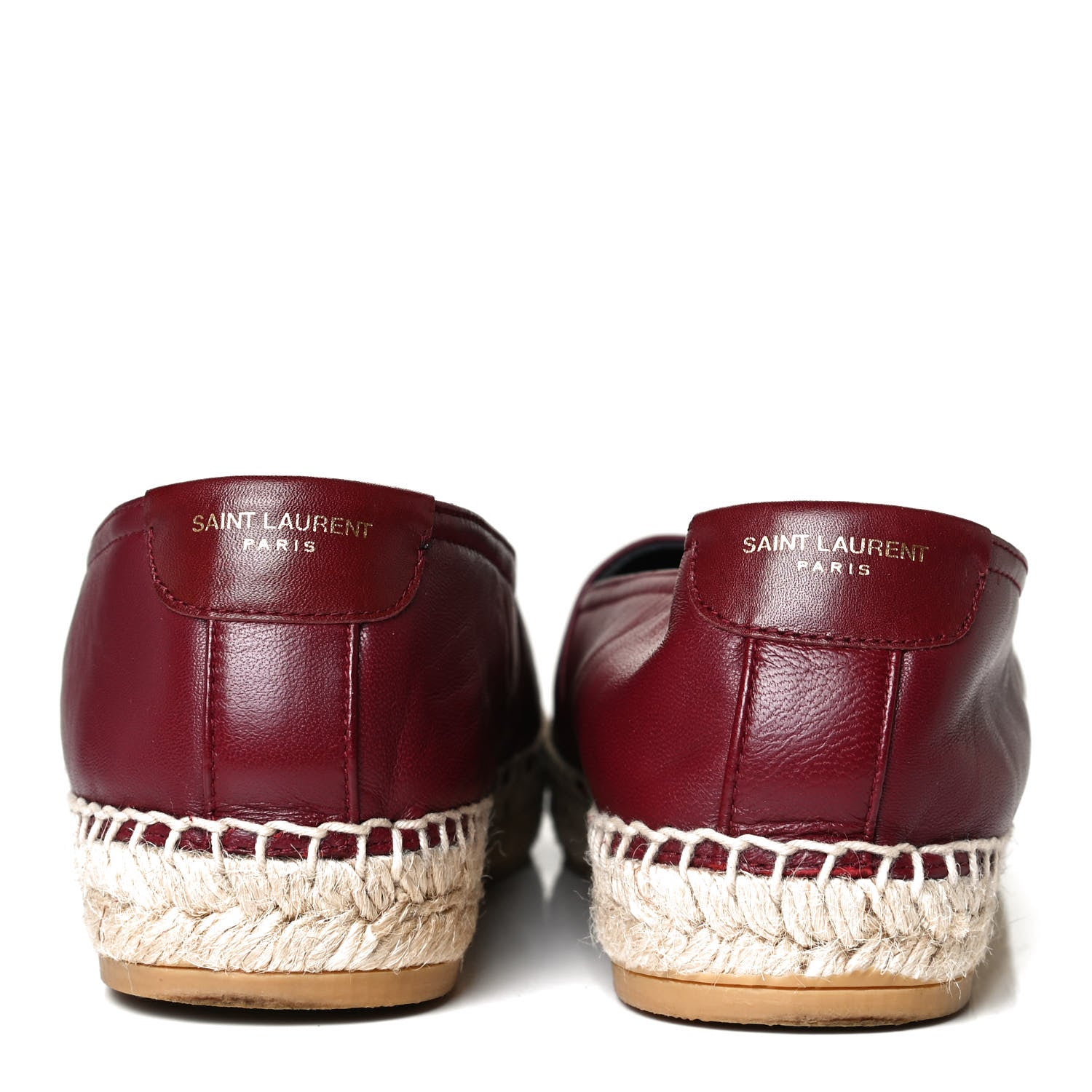 Saint Laurent Nappa Vendome Monogram Espadrilles 37 Barolo 6 of 11