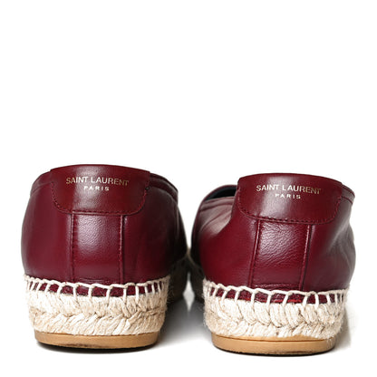 Saint Laurent Nappa Vendome Monogram Espadrilles 37 Barolo 6 of 11