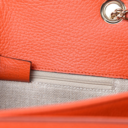 Gucci Dollar Calfskin Interlocking G Shoulder Bag Sun Orange 10 of 11
