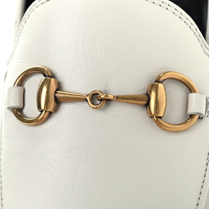 Gucci Lambskin Womens Brixton Horsebit Loafers 35 Mystic White 10 of 10