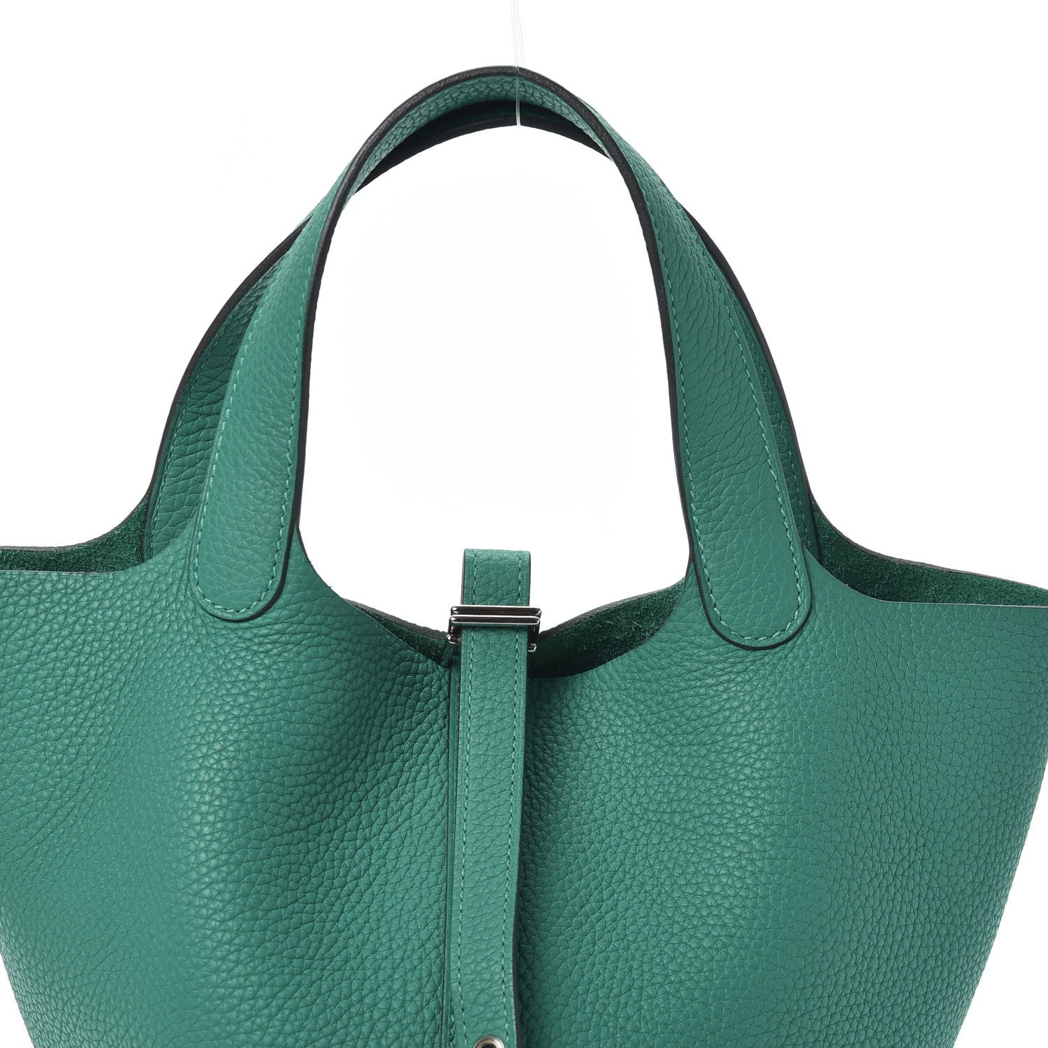 Hermes Taurillon Clemence Picotin Lock 18 PM Vert Verone 9 of 9