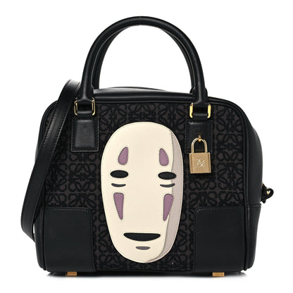 Loewe X SPIRITED AWAY Jacquard Calfskin No Face Amazona 19 Anthracite 1 of 8