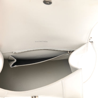 Balenciaga Shiny Box Calfskin Small Hourglass Top Handle Bag Chalky White 5 of 11