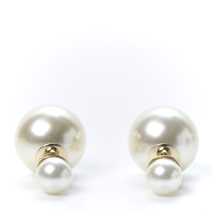 Christian Dior Pearl Mise En Dior Tribal Earrings 1 of 4