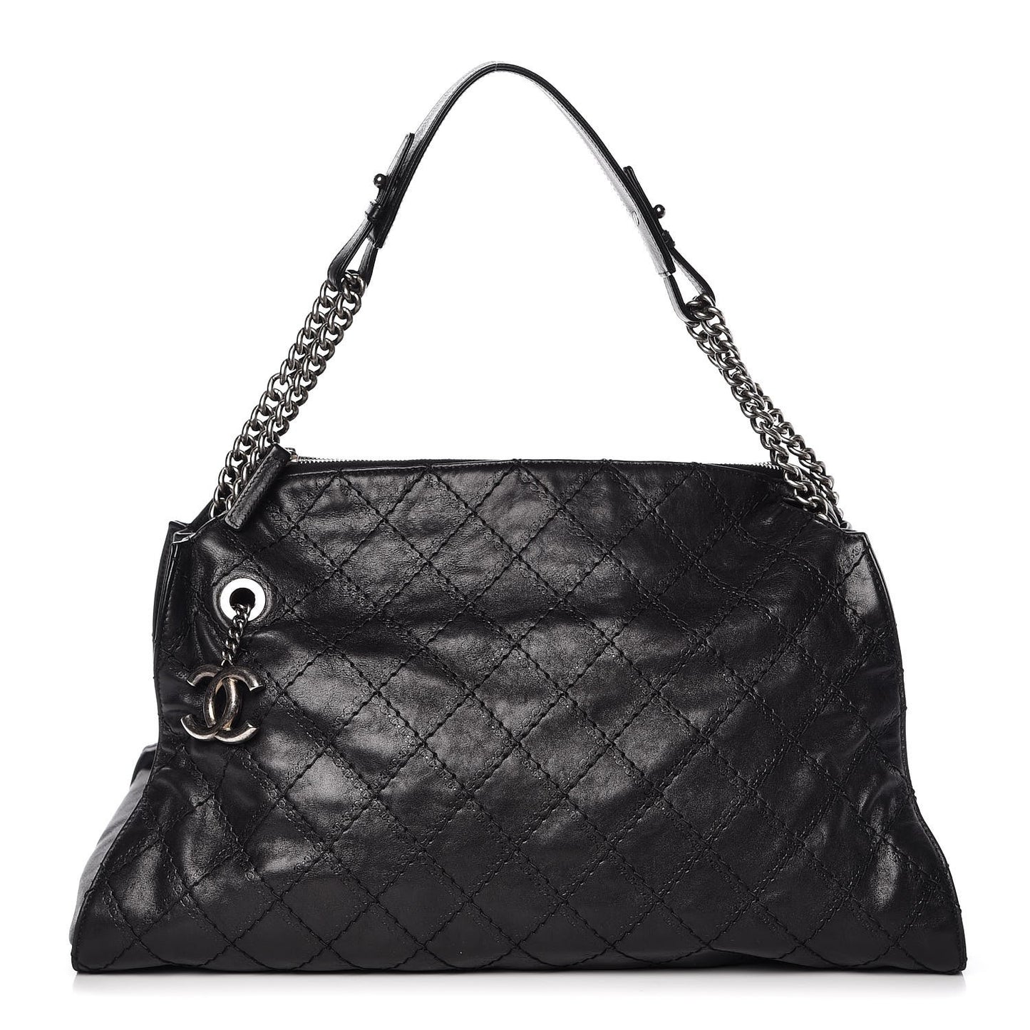Calfskin CC Crave Tote Black