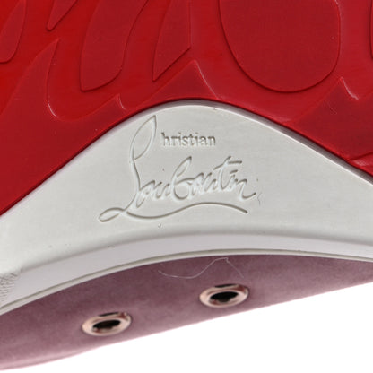Christian Louboutin Veau Velours Calfskin Spikes Womens Vieira Flat Sneakers 37 Multicolor 6 of 8