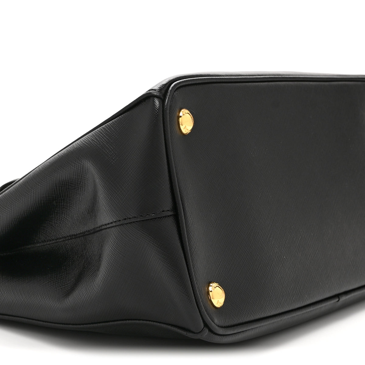 Saffiano Small Galleria Double Zip Tote Black