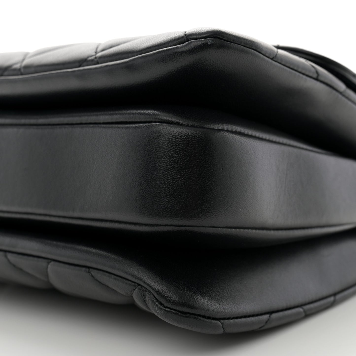 Lambskin Quilted Small Trendy CC Dual Handle Flap Bag Black