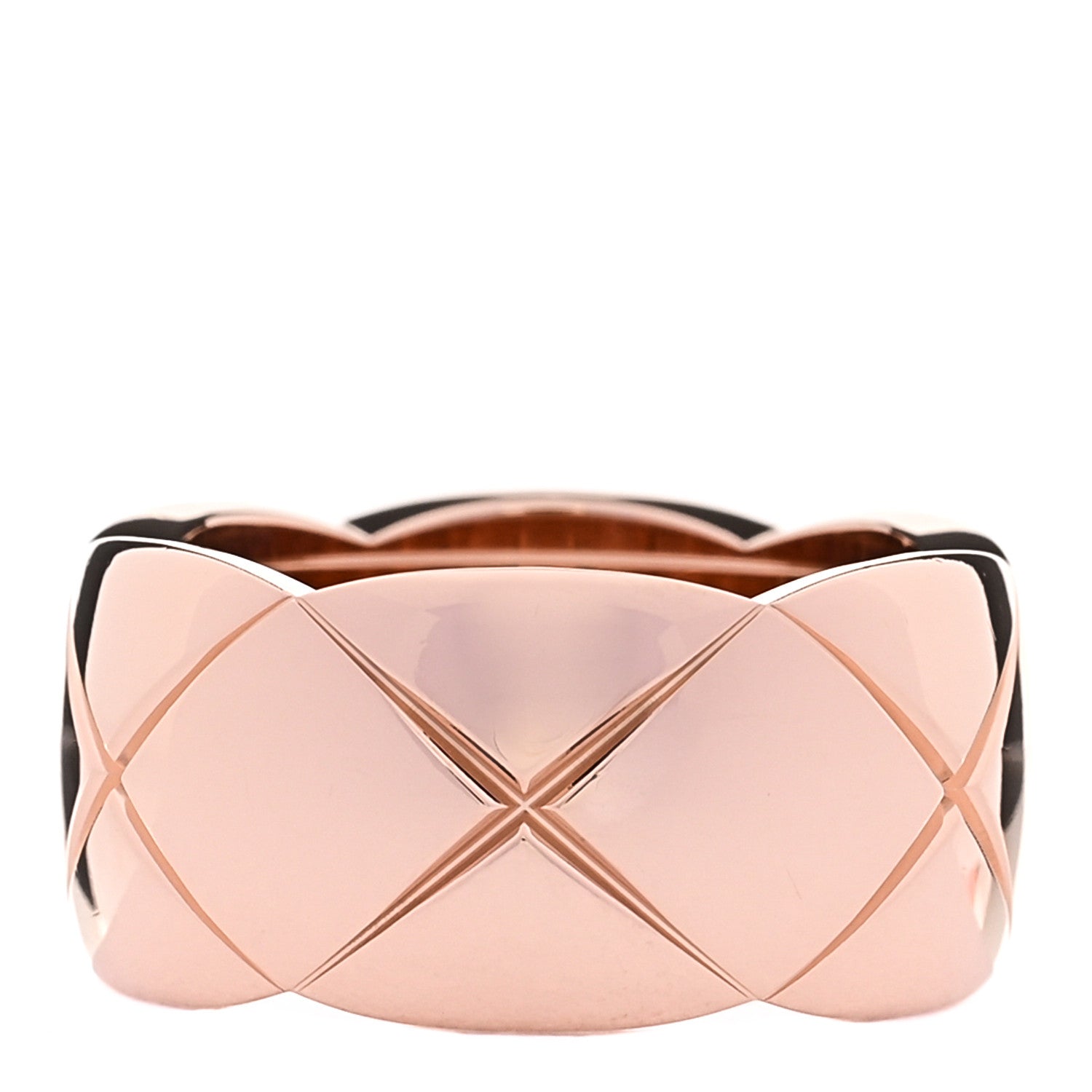 Chanel 18K Beige Gold Large Coco Crush Ring 58 8.5 1 of 7