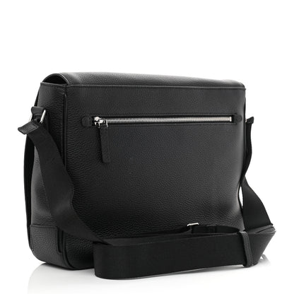 Burberry Grainy Calfskin Embossed Bruno Messenger Black 3 of 11