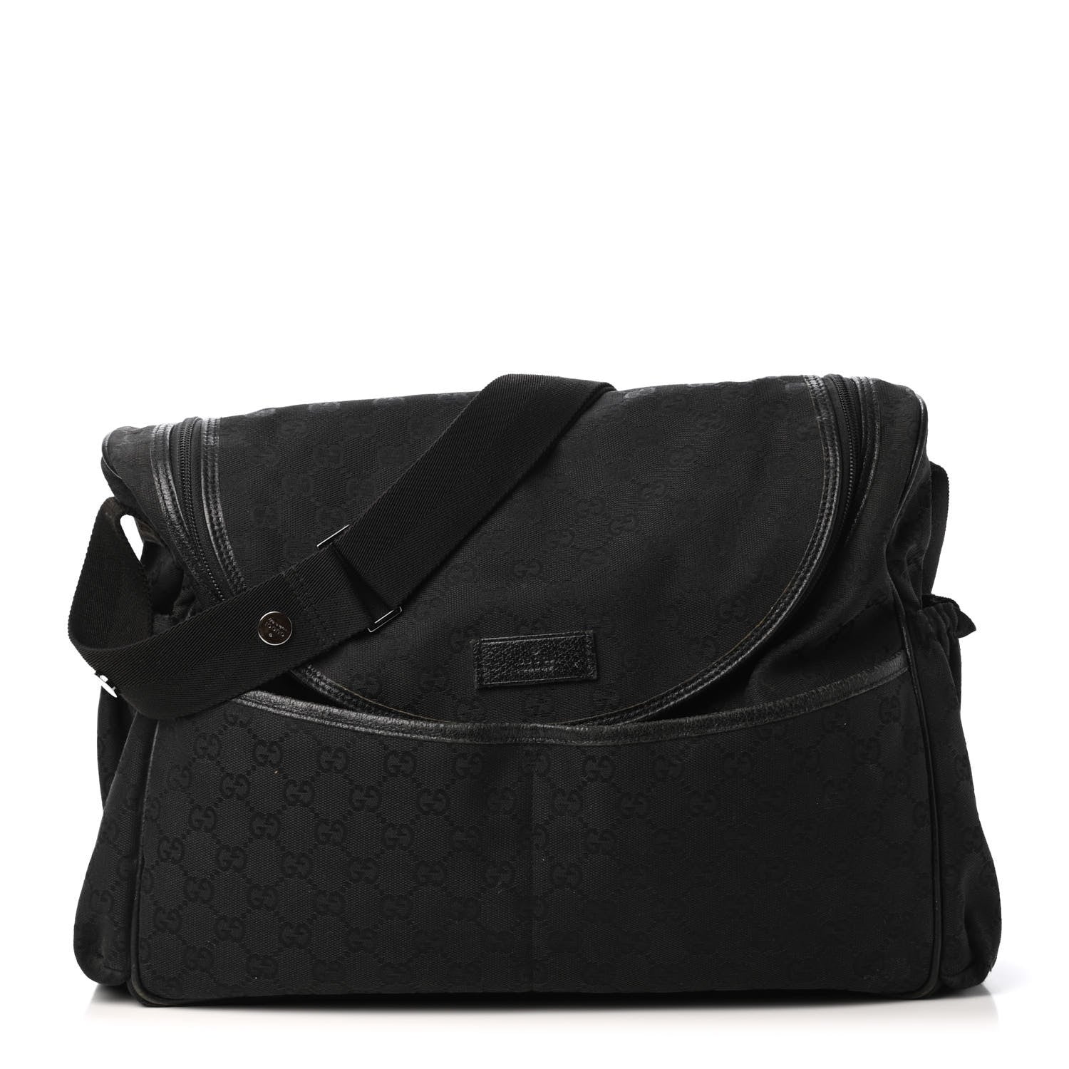 Gucci Monogram Large Diaper Bag Black 1 of 5