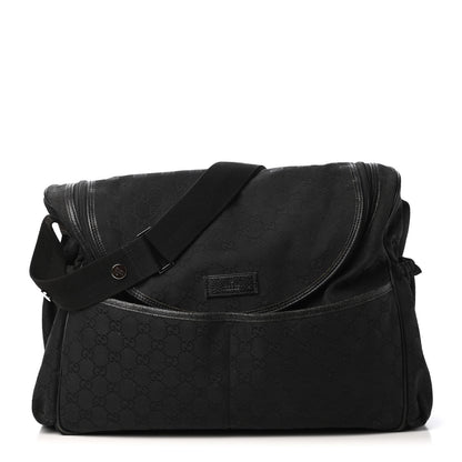 Gucci Monogram Large Diaper Bag Black 1 of 5