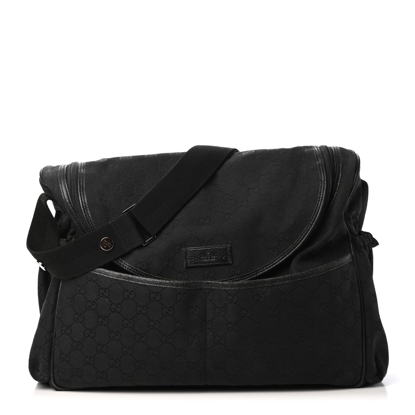 Monogram Large Diaper Bag Black