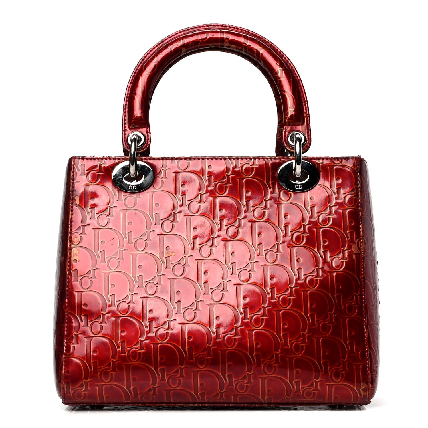 Christian Dior Patent Ultimate Medium Lady Dior Rouge 1 of 8