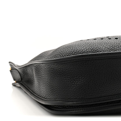 Hermes Taurillon Clemence Evelyne III PM Black 9 of 10