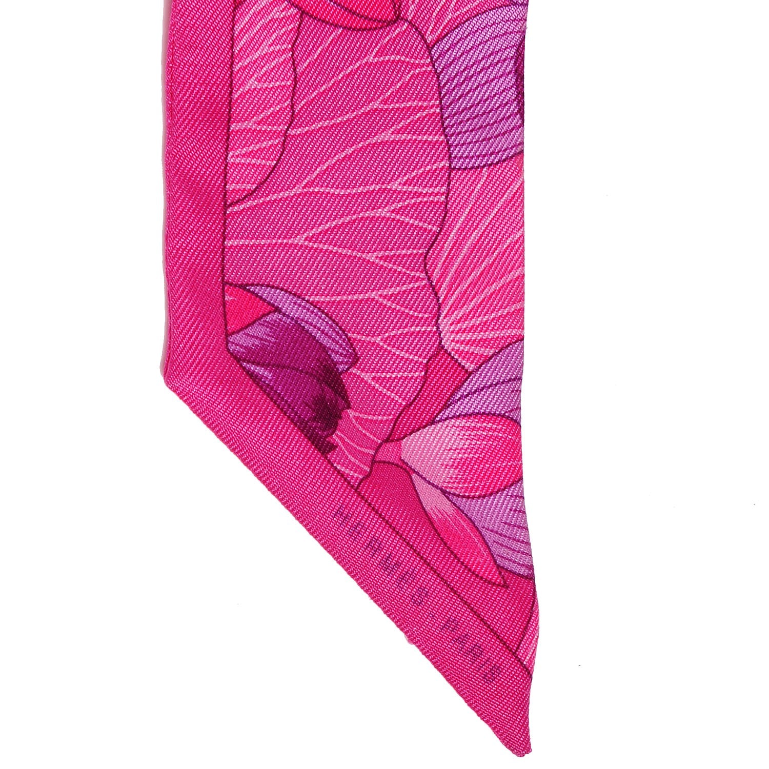 Hermes Silk Fleurs de Lotus Twilly 3 of 5