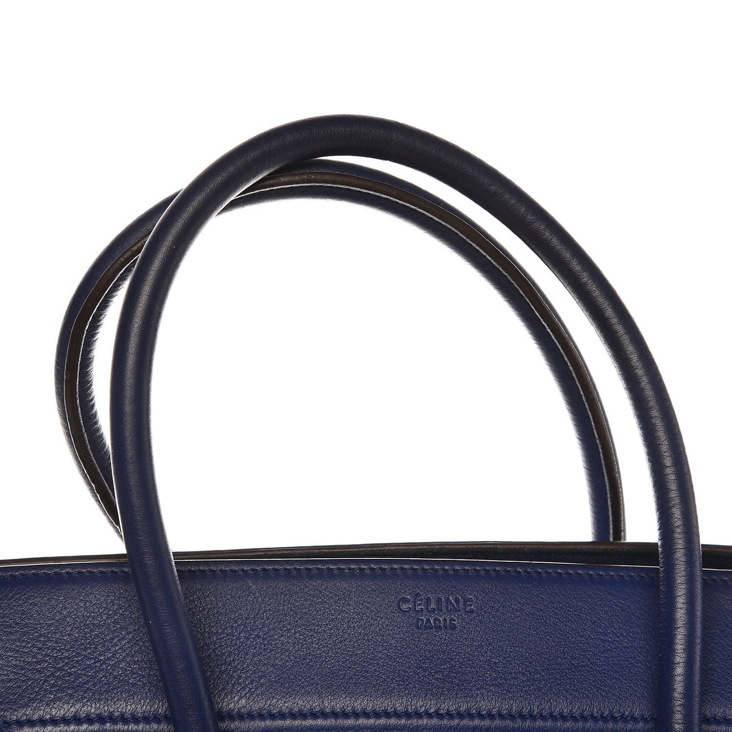Supple Calfskin Medium Phantom Luggage Indigo