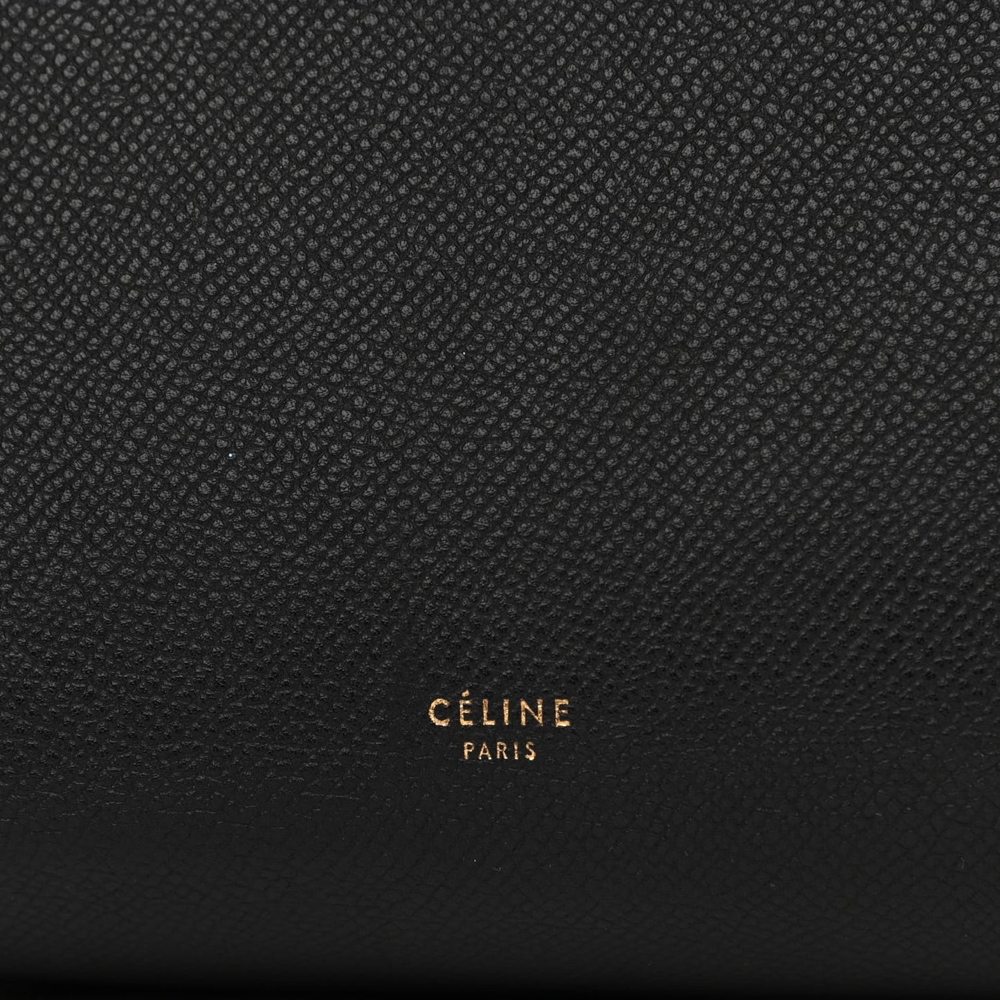 Grained Calfskin Large Belt Bag Black