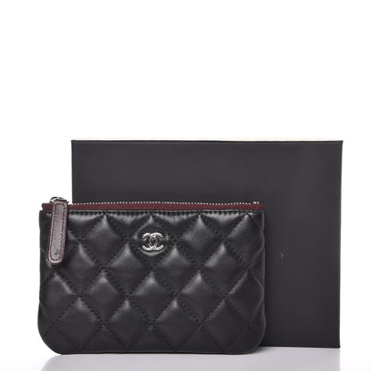 Chanel Lambskin Quilted Small Cosmetic Case Black 8 of 8