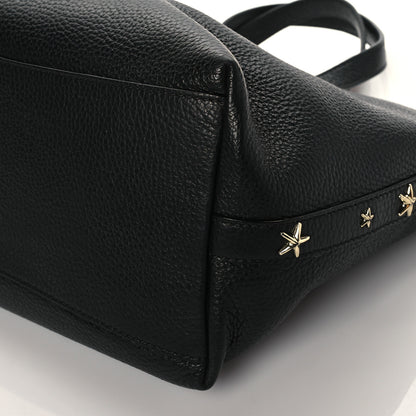 Jimmy Choo Grainy Calfskin Star Studded Bria Tote Black 9 of 9