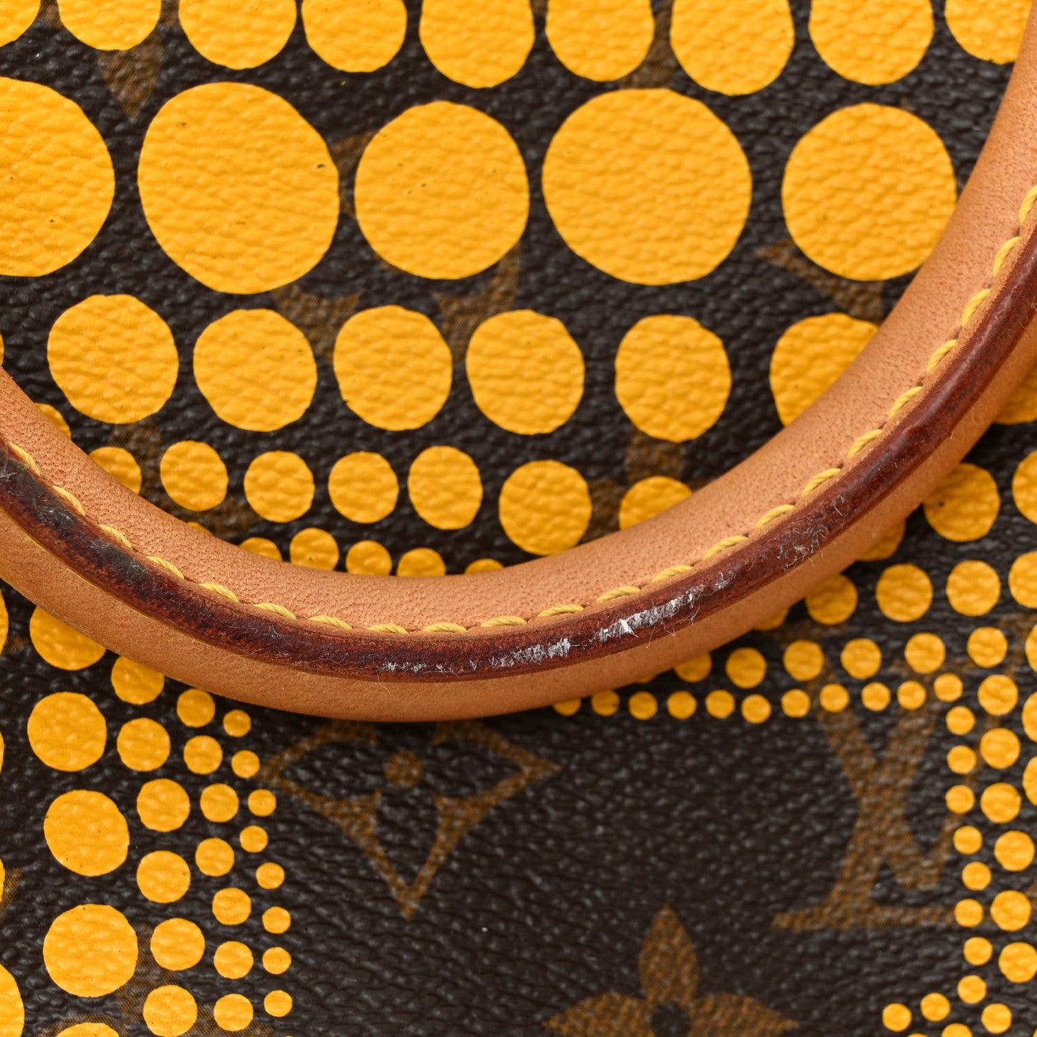 Louis Vuitton Monogram Kusama Town Speedy 30 Yellow 13 of 14