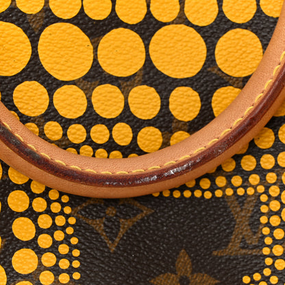 Louis Vuitton Monogram Kusama Town Speedy 30 Yellow 13 of 14