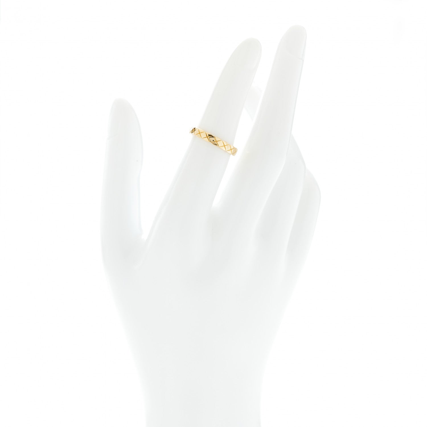 Chanel 18K Yellow Gold Mini Coco Crush Ring 50 5.25 2 of 6