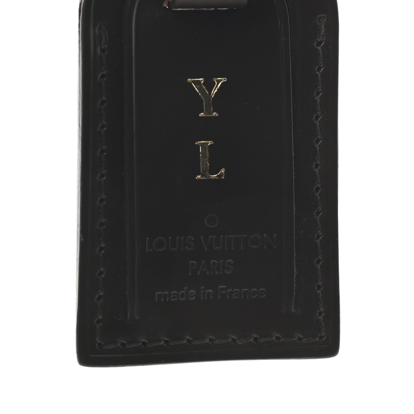 Calfskin Luggage Tag Ebene
