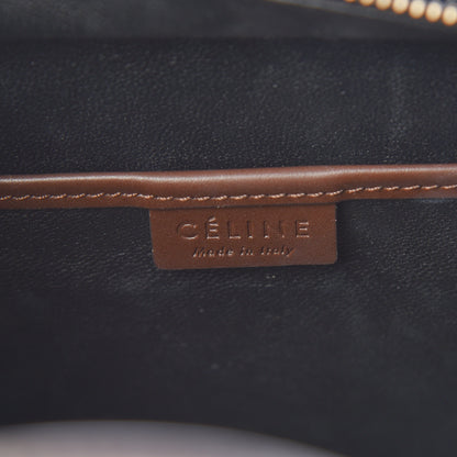 Celine Calfskin Bullhide Nano Tri-Color Luggage Bright Red 6 of 9