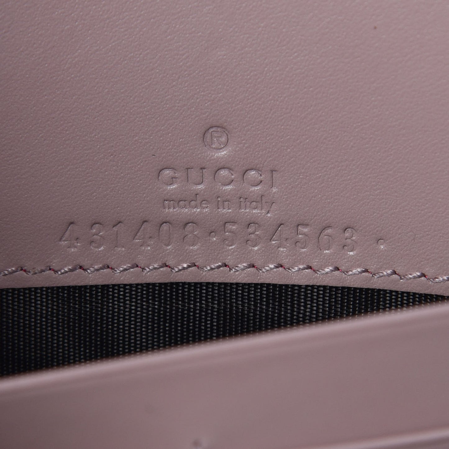 Guccissima Signature Bowy Chain Wallet Dark Cipria