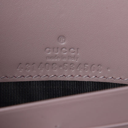 Gucci Guccissima Signature Bowy Chain Wallet Dark Cipria 5 of 5