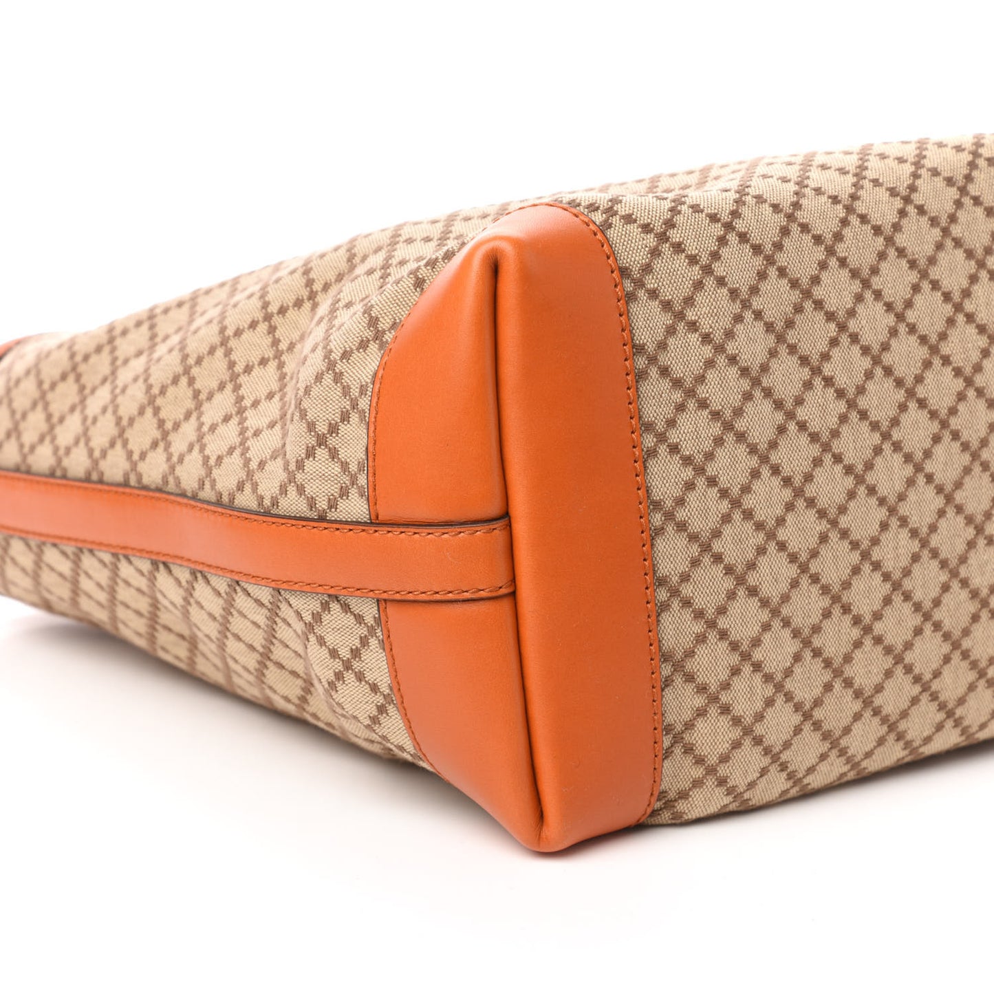 Diamante Medium Craft Tote Beige Sun Orange