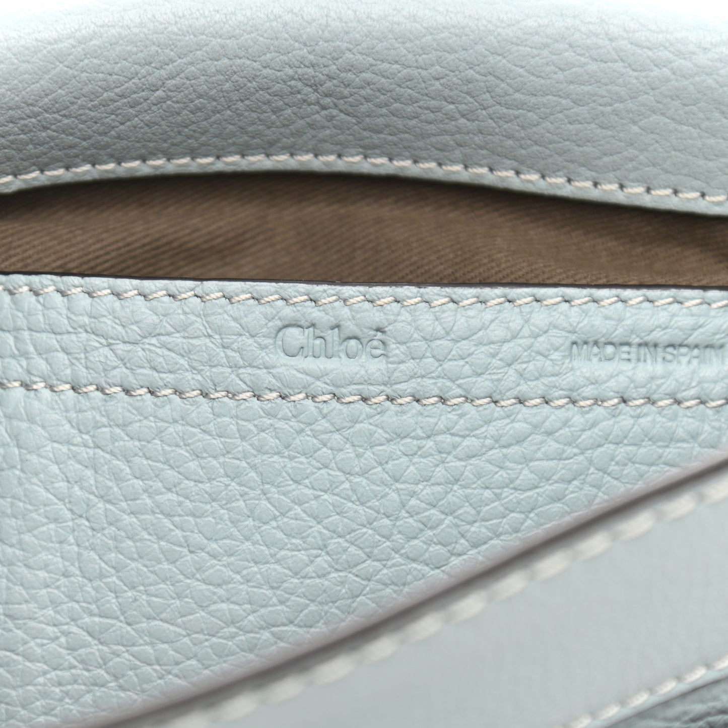 Calfskin Mini Marcie Round Crossbody Bag Faded Blue