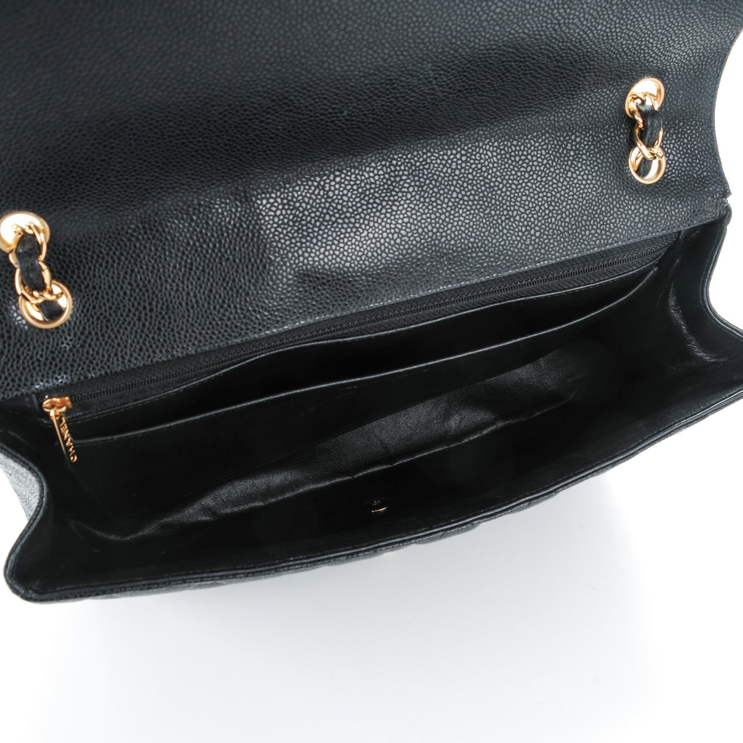 Caviar Quilted Maxi Single Flap Black