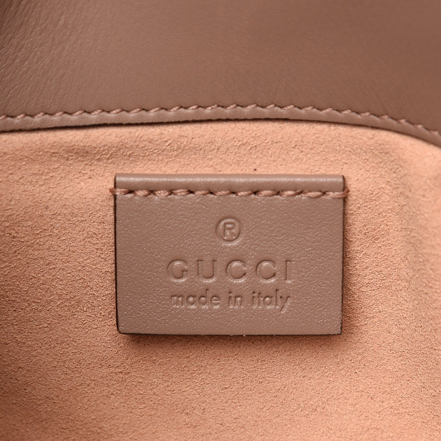 Gucci Calfskin Matelasse Super Mini GG Marmont Shoulder Bag Porcelain Rose 5 of 9