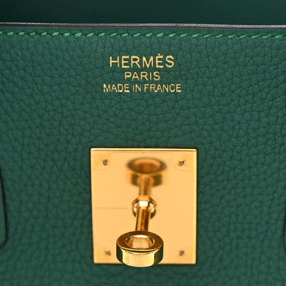 Hermes Togo BIRKIN 35 Malachite 6 of 10