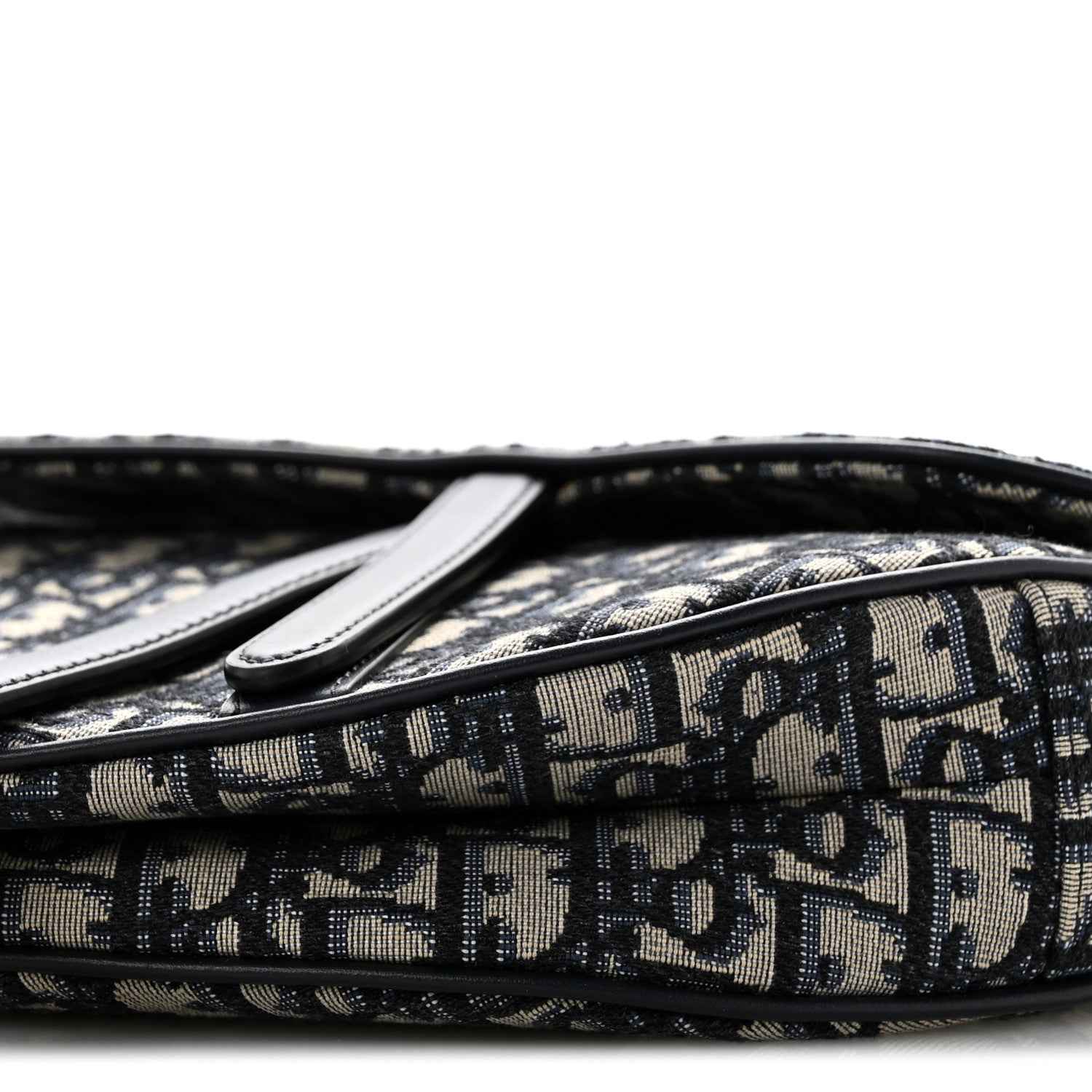 Christian Dior Oblique Saddle Bag Blue Blue 10 of 13