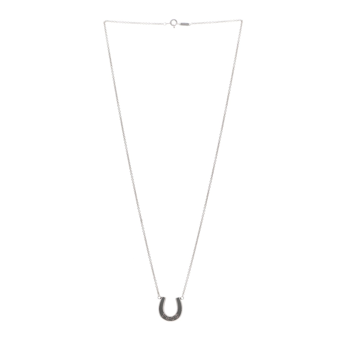 Sterling Silver Horseshoe Pendant Necklace